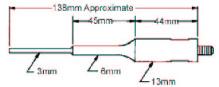 Sonda de fuerte intensidad de 3 mm para 250 µl a 10 ml